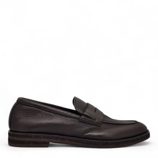 Loafers maro din  piele naturală  252U018.11 205
