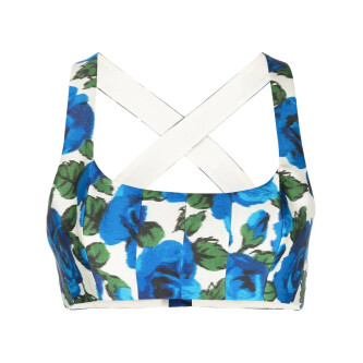Top cu model floral 