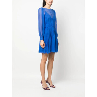 Rochie mini albastra stratificata 