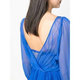 Rochie mini albastra stratificata 