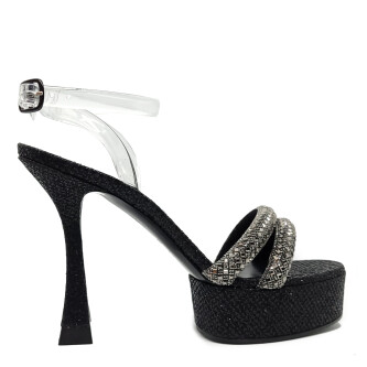 Sandale negre Donna Hollywood 3