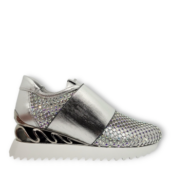 Sneakers Gilda Running argintii