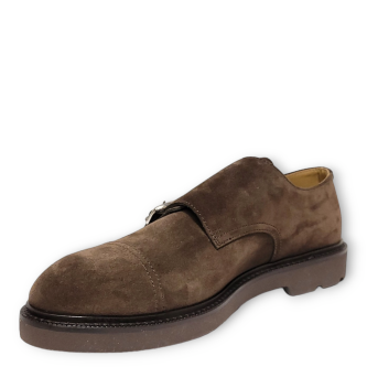 Pantofi Monk Strap maro 84208