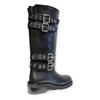 Cizme negre din piele naturala FW24