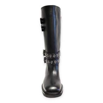 Cizme negre din piele naturala FW24
