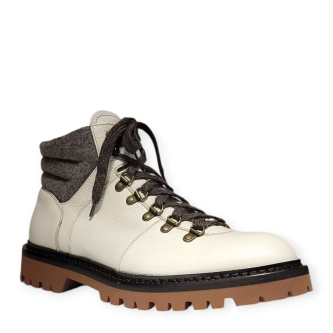 Ghete crem casual U069