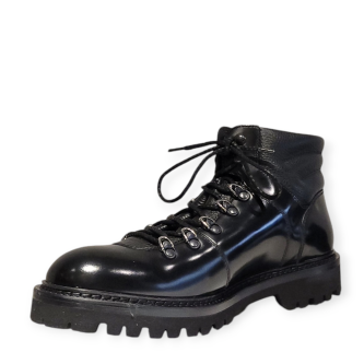 Ghete negre casual U055
