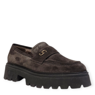 Loafers CC maro 204 din piele intoarsa