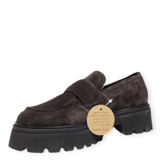 Loafers CC maro 204 din piele intoarsa