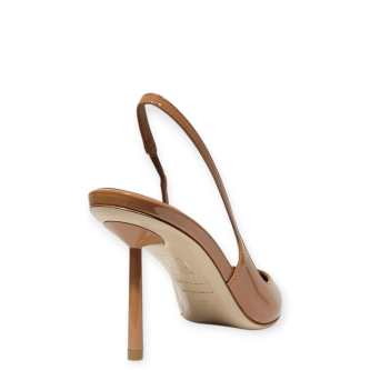 Pantofi Bella Slingback din piele nude 25