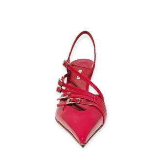 Pantofi slingback Scarlet rosii 25