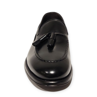 Loafers 72407 negru din piele naturala 105