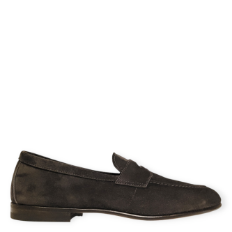 Loafers khaki 75401 din piele intoarsa maro 105