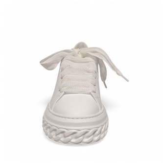 Sneakers Off Road albi cu siret tip plasa 105