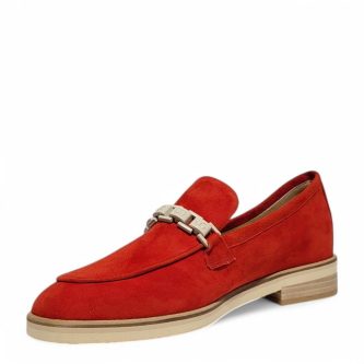 Loafers rosii din piele intoarsa 105
