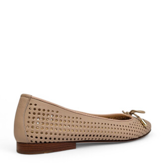 Balerini roz pudrat perforati 105 Casadei
