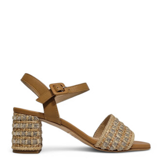 Sandale CC maro cu argintiu 105 Casadei