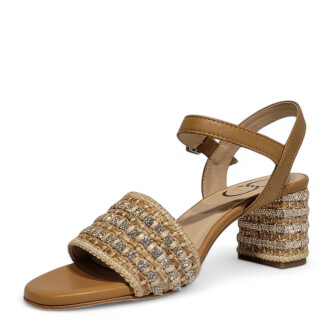 Sandale CC maro cu argintiu 105 Casadei