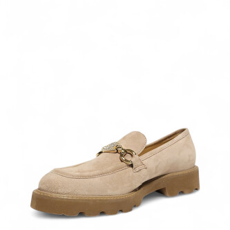 Loafers CC bej cu cristale 105