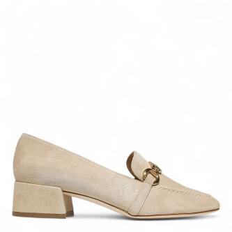 Pantofi Cleo bej cu cristale 105