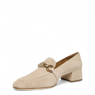 Pantofi Cleo bej cu cristale 105