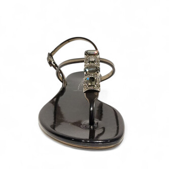 Sandale negre Jelly A 105