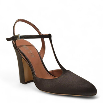 Pantofi Jessica T-Strap negri 205