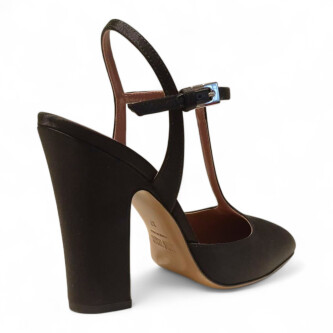 Pantofi Jessica T-Strap negri 205