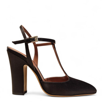 Pantofi Jessica T-Strap negri 205