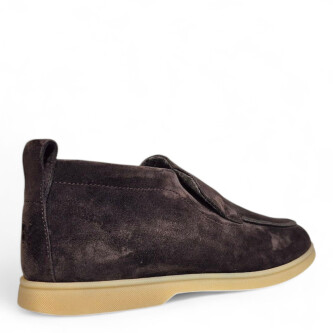 Loafers antracit Felix din piele intoarsa 205