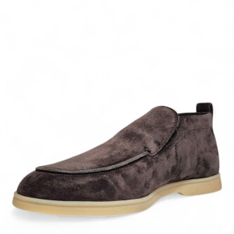 Loafers antracit Felix din piele intoarsa 205