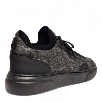 Sneakers negri Phan-13248 cu siret 205
