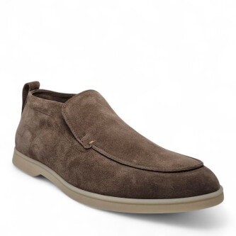 Loafers maro Felix din piele intoarsa  205