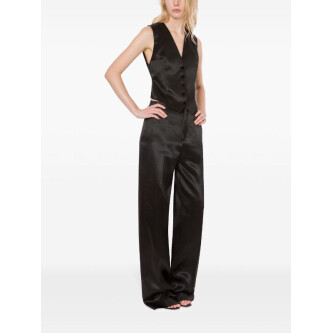 Vestă din satin negru 25