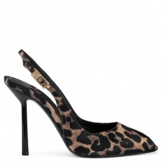 Pantofi Clivage slingback animal print 105