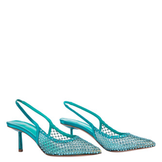 Pantofi turcoaz Gilda slingback