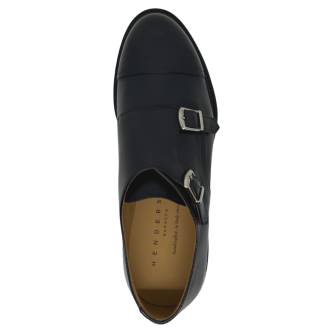 Loafers negrii cu catarame
