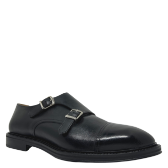 Loafers negrii cu catarame