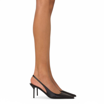 Pantofi slingback Lidia negri din piele naturala 105