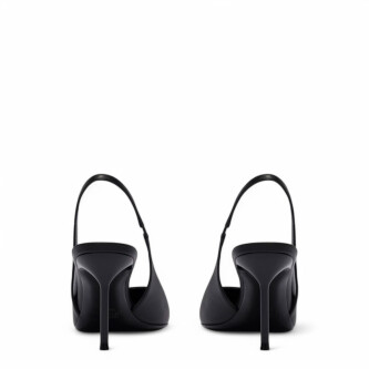Pantofi slingback Lidia negri din piele naturala 105