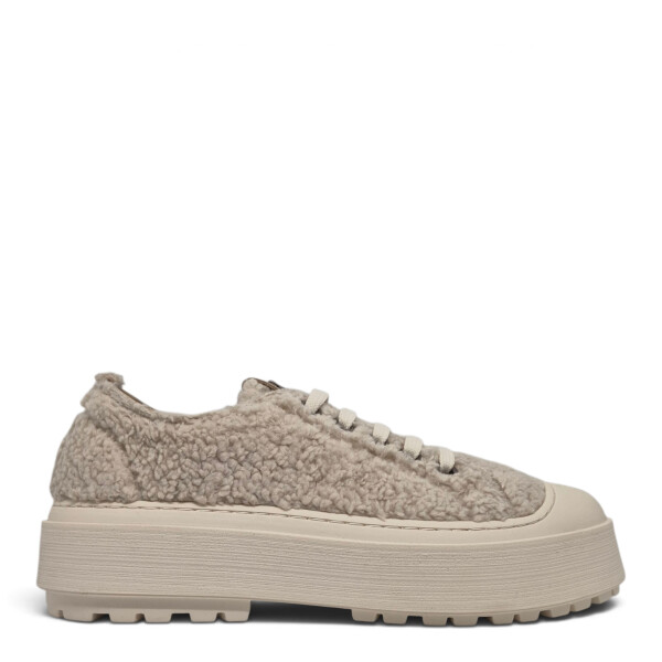 Sneakers albi cu blana 202