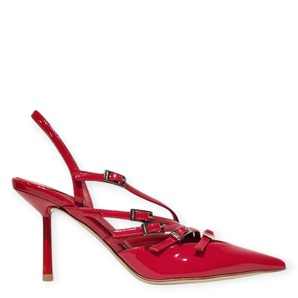 Pantofi slingback Scarlet rosii 25