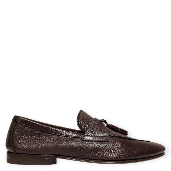 Loafers Ischia maro din piele naturala 105