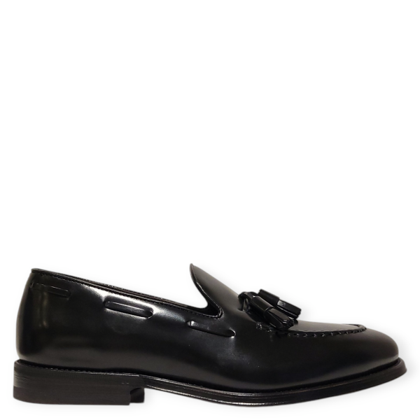 Loafers 72407 negru din piele naturala 105