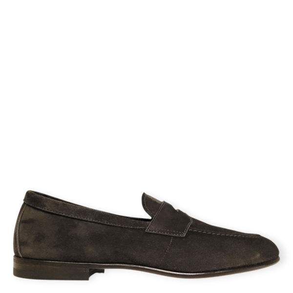 Loafers khaki 75401 din piele intoarsa maro 105