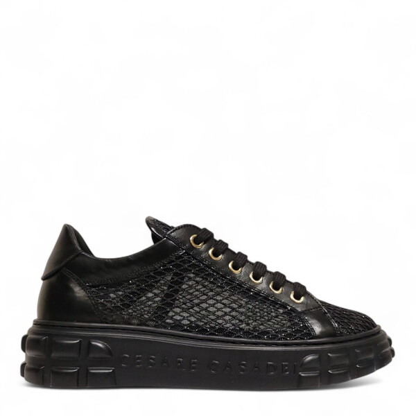 Sneakers Off Road negri model cu plasa 105
